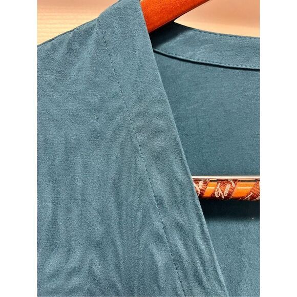 J. Jill Wearever Teal Blue Long Pocket Cardigan sz 1X EUC - Picture 3 of 7